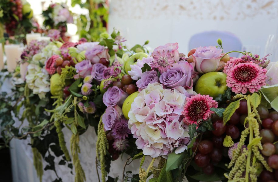 Садовая свадьба с фруктовыми нотками