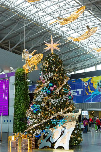 Christmas tree for Boryspil International Airport