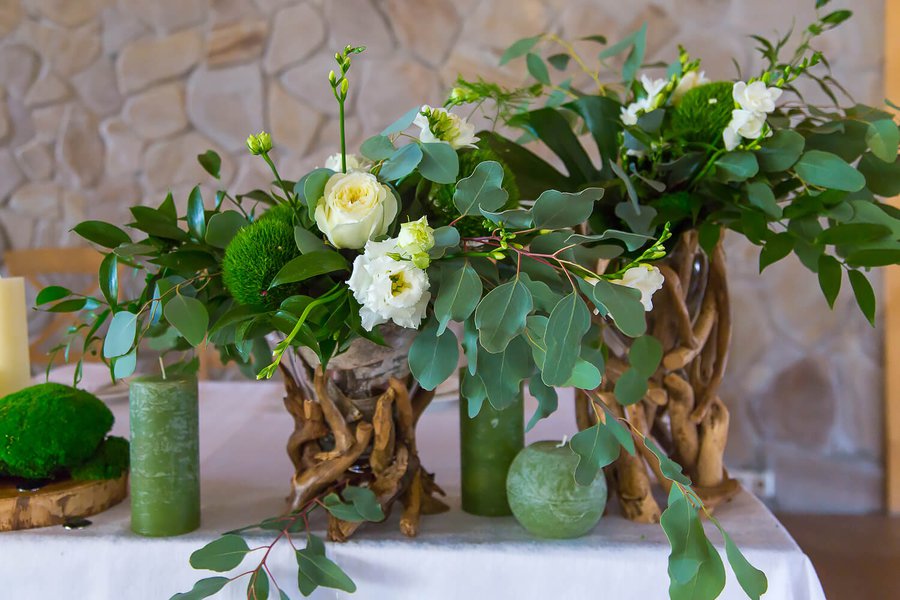 Eco-friendly wedding decoration