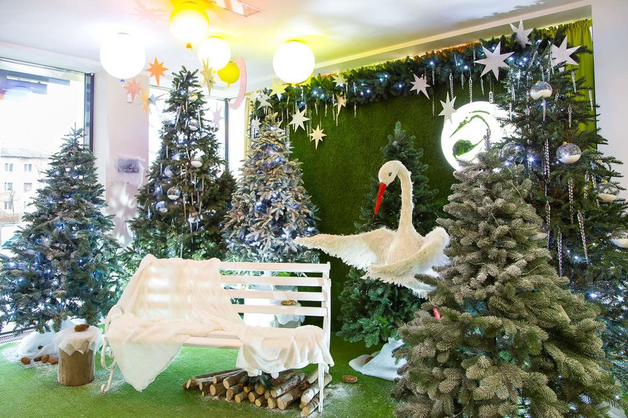 Рождественская фотозона для роддома "Лелека"