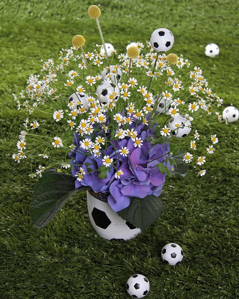 Football flowers collection