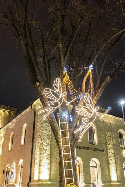 Illumination angels on the territory of the "Arsenal" plant
