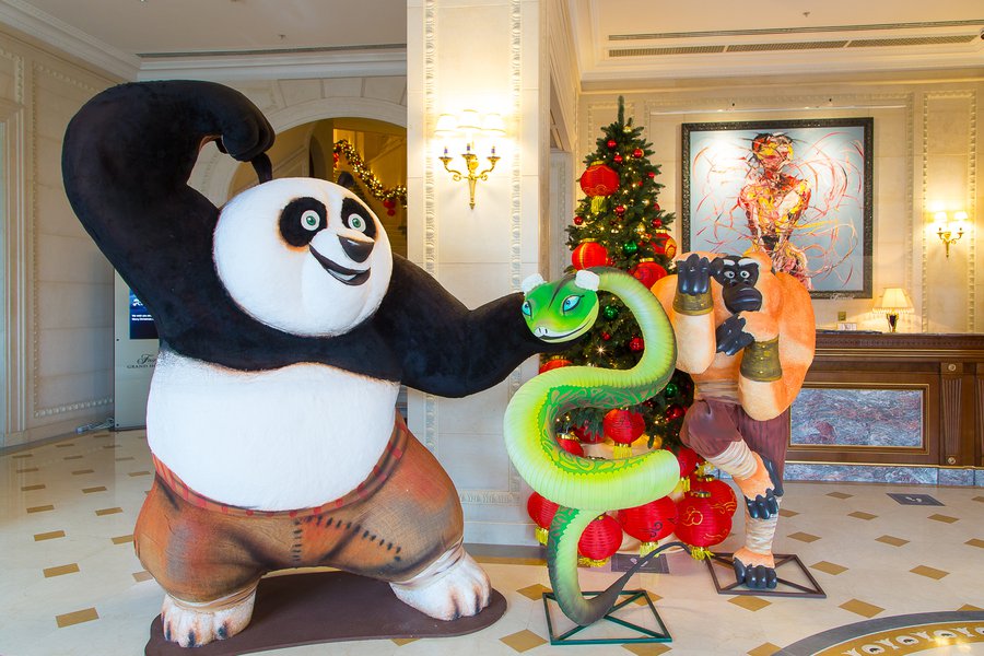 New Year's "Kung Fu Panda" for the Fairmont Grand Hotel