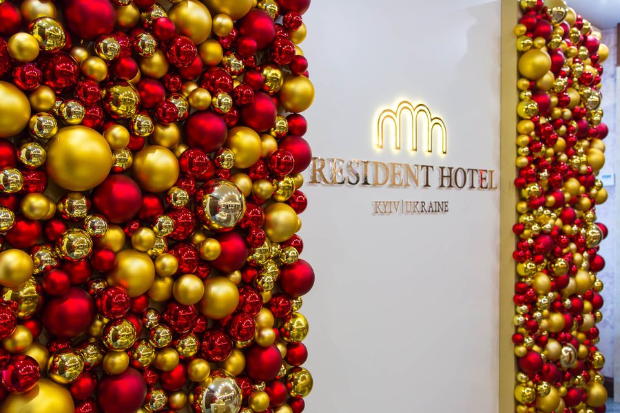 Новогоднее оформление отеля President Hotel 2018