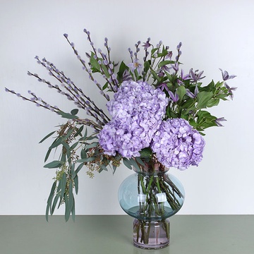Bouquet in a vase "Shades of Amethyst"