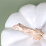Ceramic pumpkin white-mother-of-pearl
