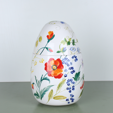 Керамическое яйцо-шкатулка "Полевые  цветы"