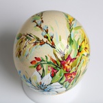 Painted egg "Spring bouquet"