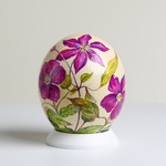 Painted egg "Clematis"