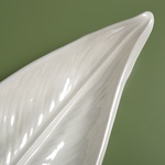Ceramic leaf white mother-of-pearl, M
