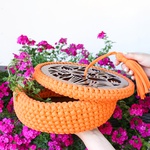 Knitted box "Marrakesh" orange