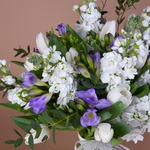 Bouquet with fragrant matthiola
