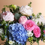 Bouquet pink-blue