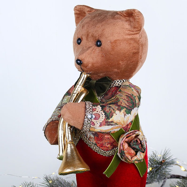 Bear with trumpet