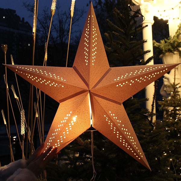 Pendant lamp "Star" with lighting