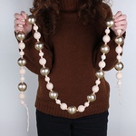 Garland white and gold 150cm