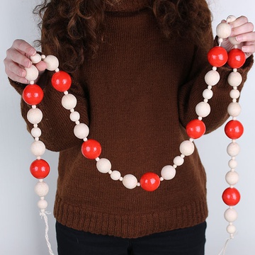Garland white and red 150cm