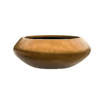 Planter Nieuwkoop Baq Metallic Bowl Ufo Matt Honey, L