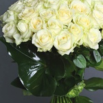 Bouquet of 51 white roses Avalanche