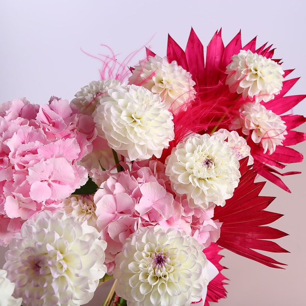 Bouquet with dahlias