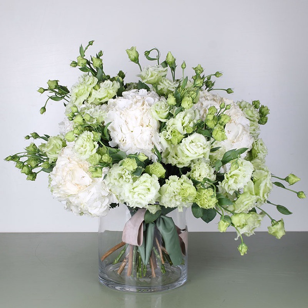 Bouquet "White-green duet"