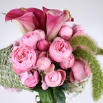 Pink bouquet "Twisted story"