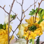 Bouquet with yellow ranunculus