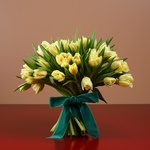 Bouquet of 51 lemon tulips