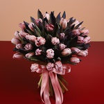 Bouquet of 51 brownie tulips