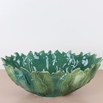 Керамическая ваза полусфера "Botanical Touch" зеленая