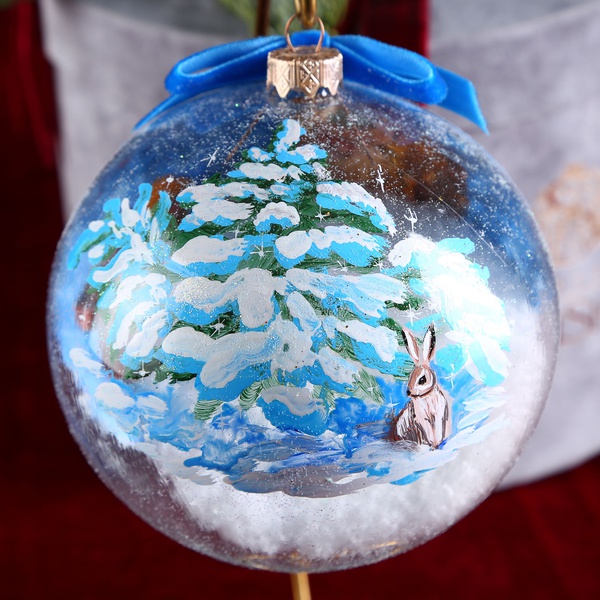 Christmas ball Fairy Tale "Frost" option 2
