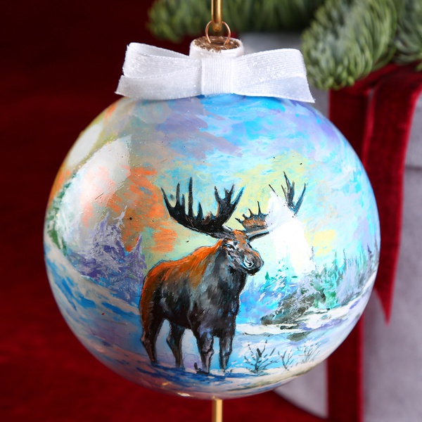 Christmas ball "King Elk"