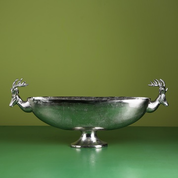 Серебряная ваза "Олень", XL