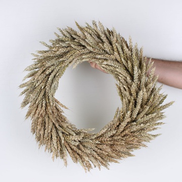 Interior wreath made of wheat, M