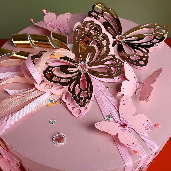 Gift box with butterflies