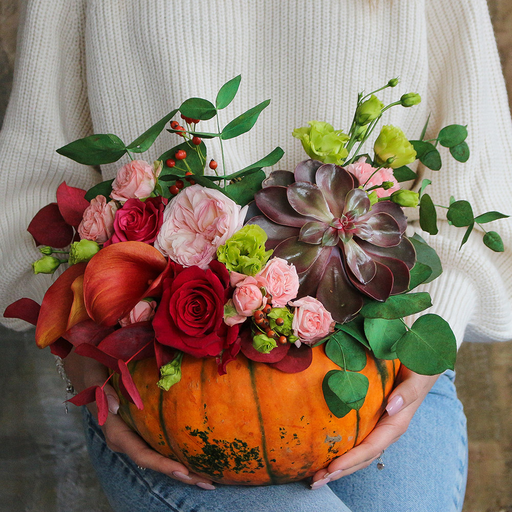 Workshop “A pumpkin full of flowers”