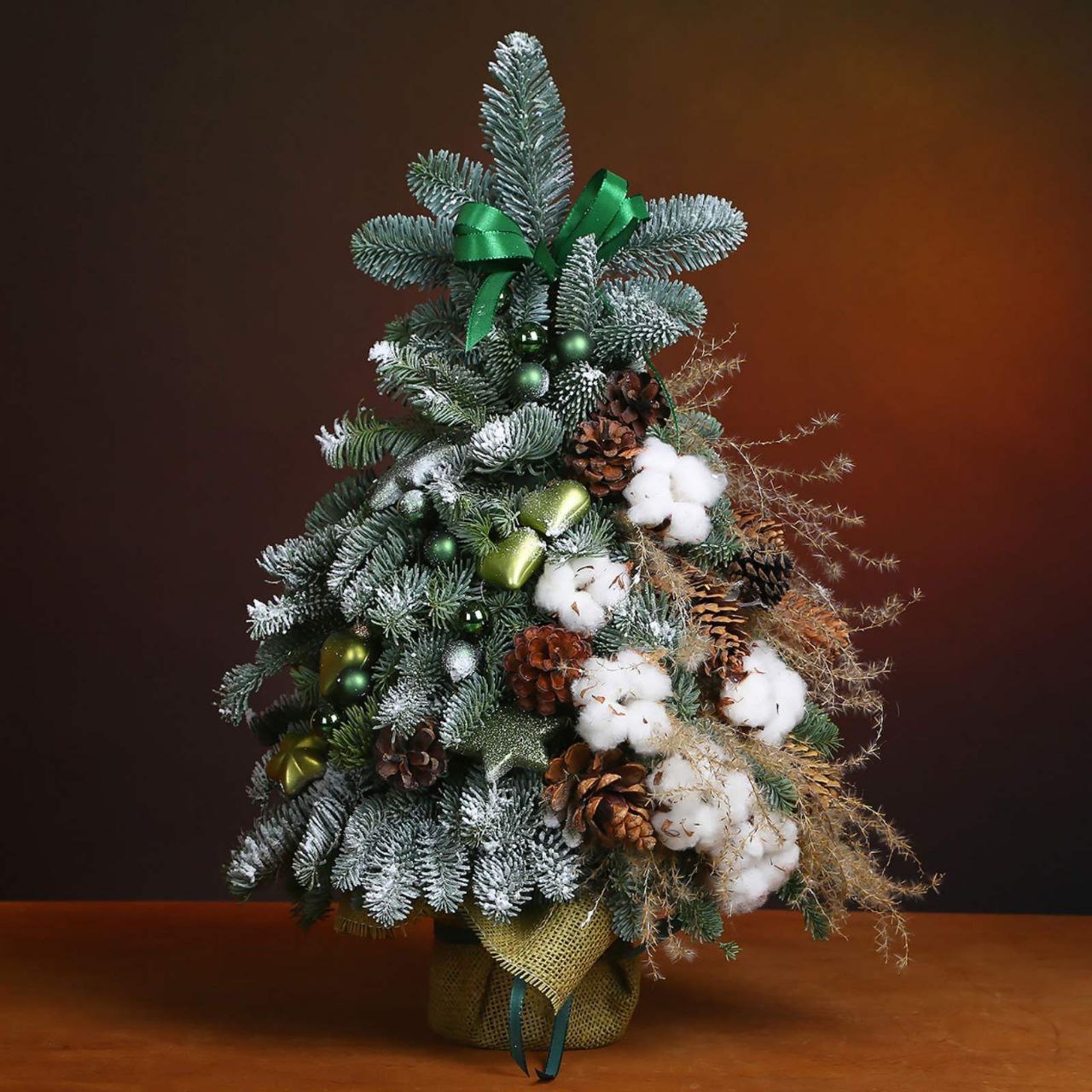 Master class "Designer Christmas tree "Snow Forest"