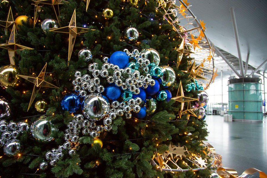 Christmas tree for Boryspil International Airport