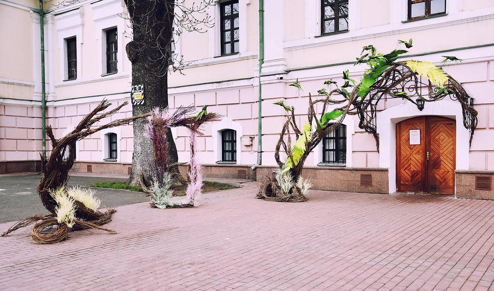 Весенняя фотозона для Trend Union 2017
