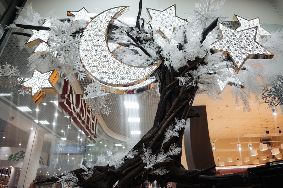 Christmas window display for Roshen store, season winterʼ2024