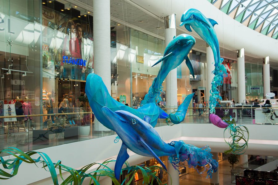 Summer decorations 2017 for the Ocean Plaza shopping mall