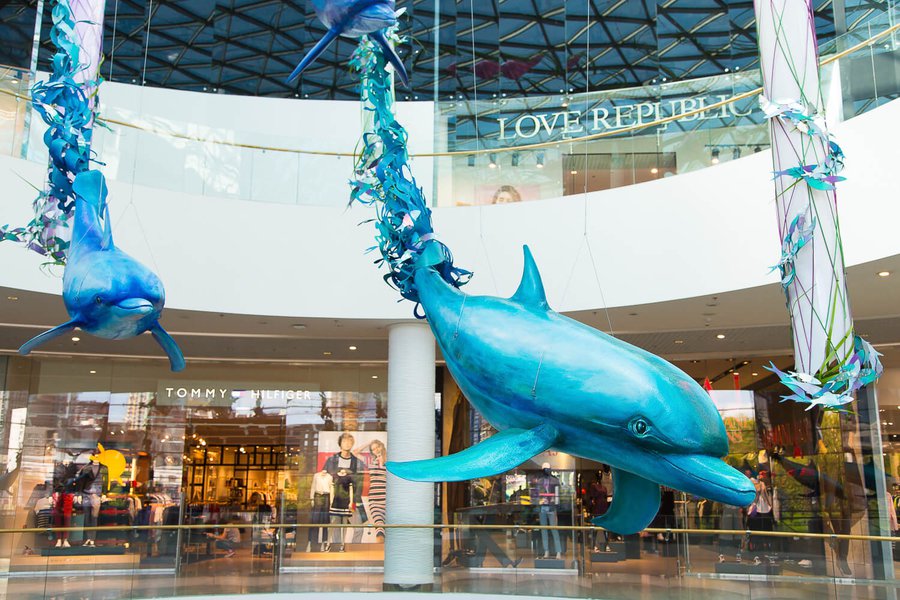 Summer decorations 2017 for the Ocean Plaza shopping mall