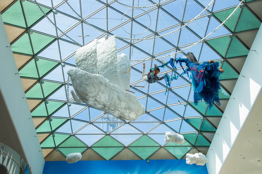 Summer decorations 2015 for the Ocean Plaza shopping mall