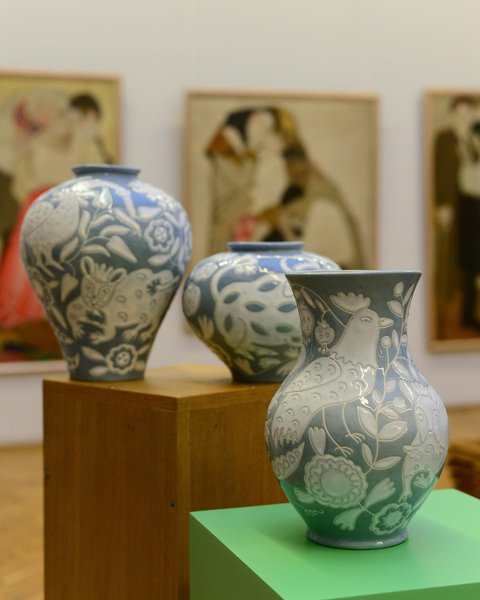 Collection of vases "Mary's Garden: based on the paintings of Maria Prymachenko