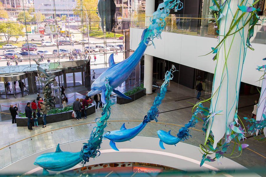 Summer decorations 2017 for the Ocean Plaza shopping mall