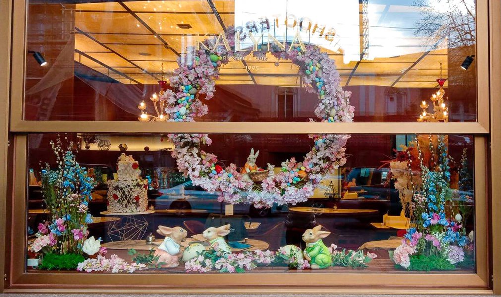 Easter window displays