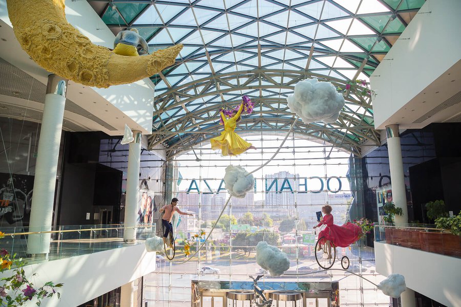 Summer decorations 2015 for the Ocean Plaza shopping mall