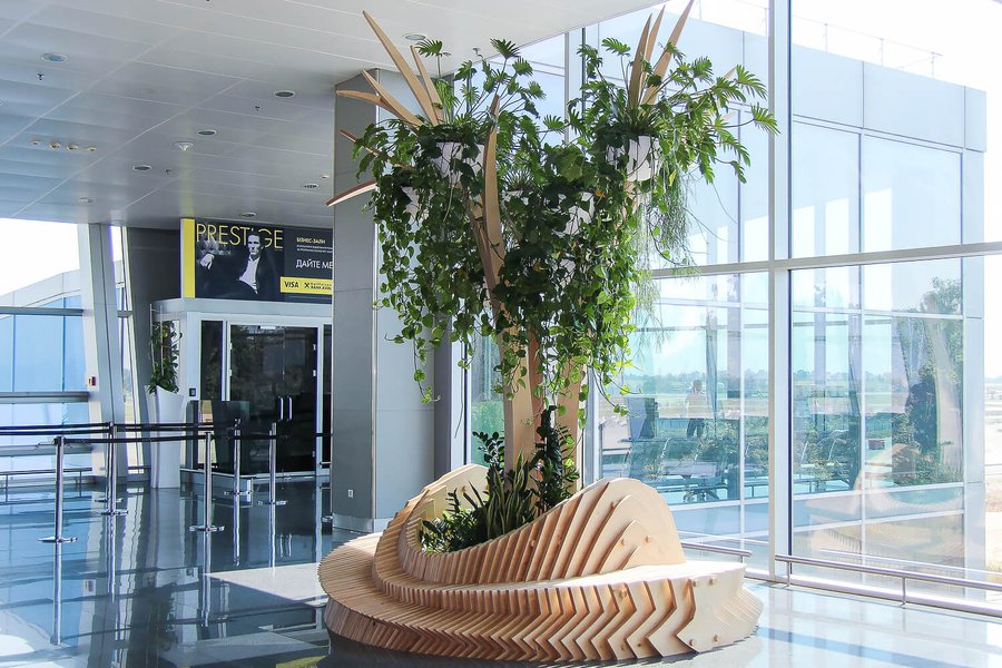 Landscaping at Boryspil airport