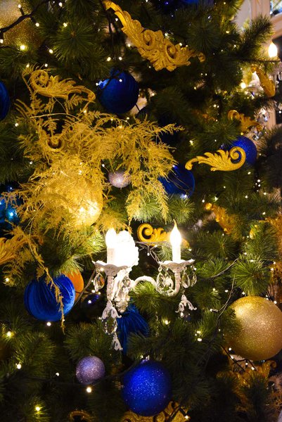 Новогоднее оформление отеля Fairmont 2018