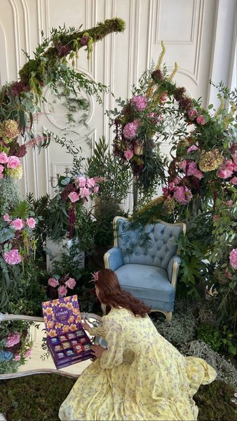 Fantastic garden for shooting LOVARE advertising campaign
